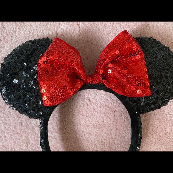 Disney Minnie Mouse Sequin Headband Mouse Ears - Picture 3 of 3